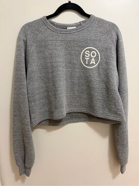 Where I'm From Minnesota SOTA Circle Cropped Crew Sweatshirt Small NWT